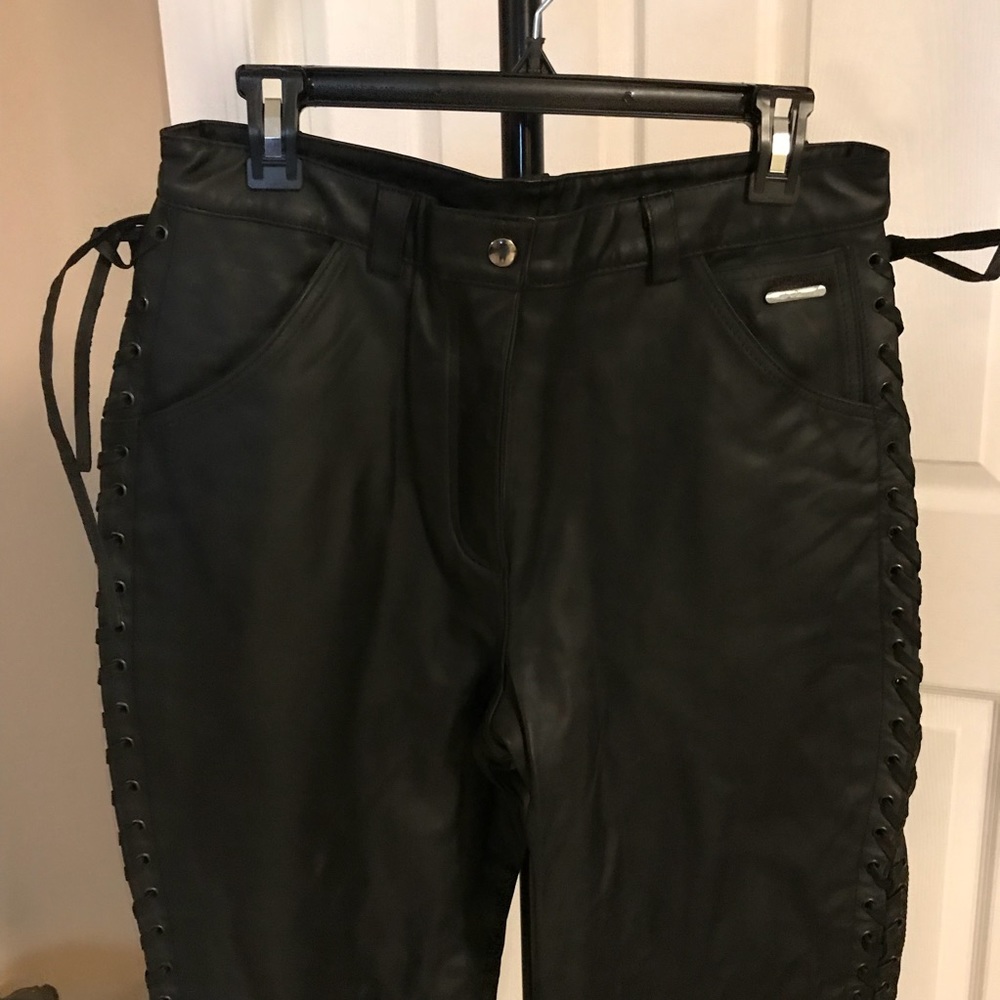 NWOT Harley-Davidson Genuine leather braided pants